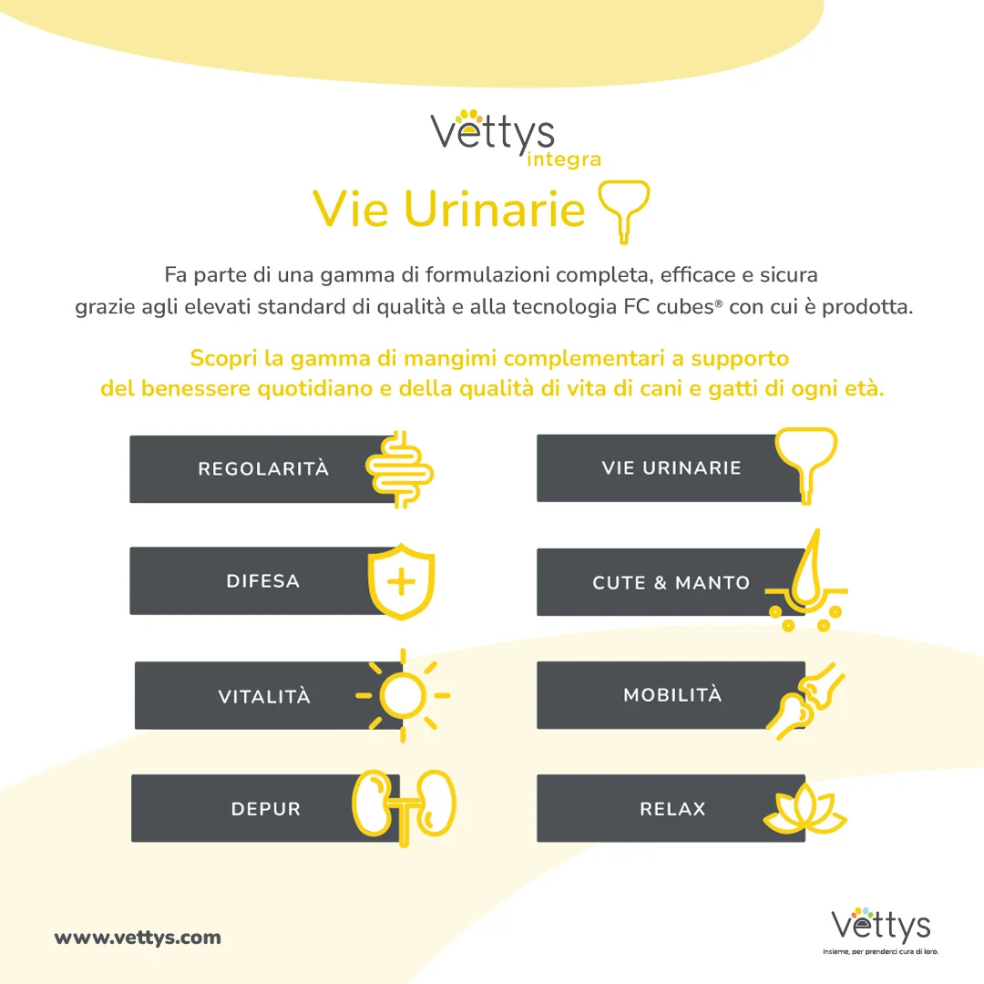 Vettys Integra Vie Urinarie Gatto 30 Compresse Benessere Urinario Felino