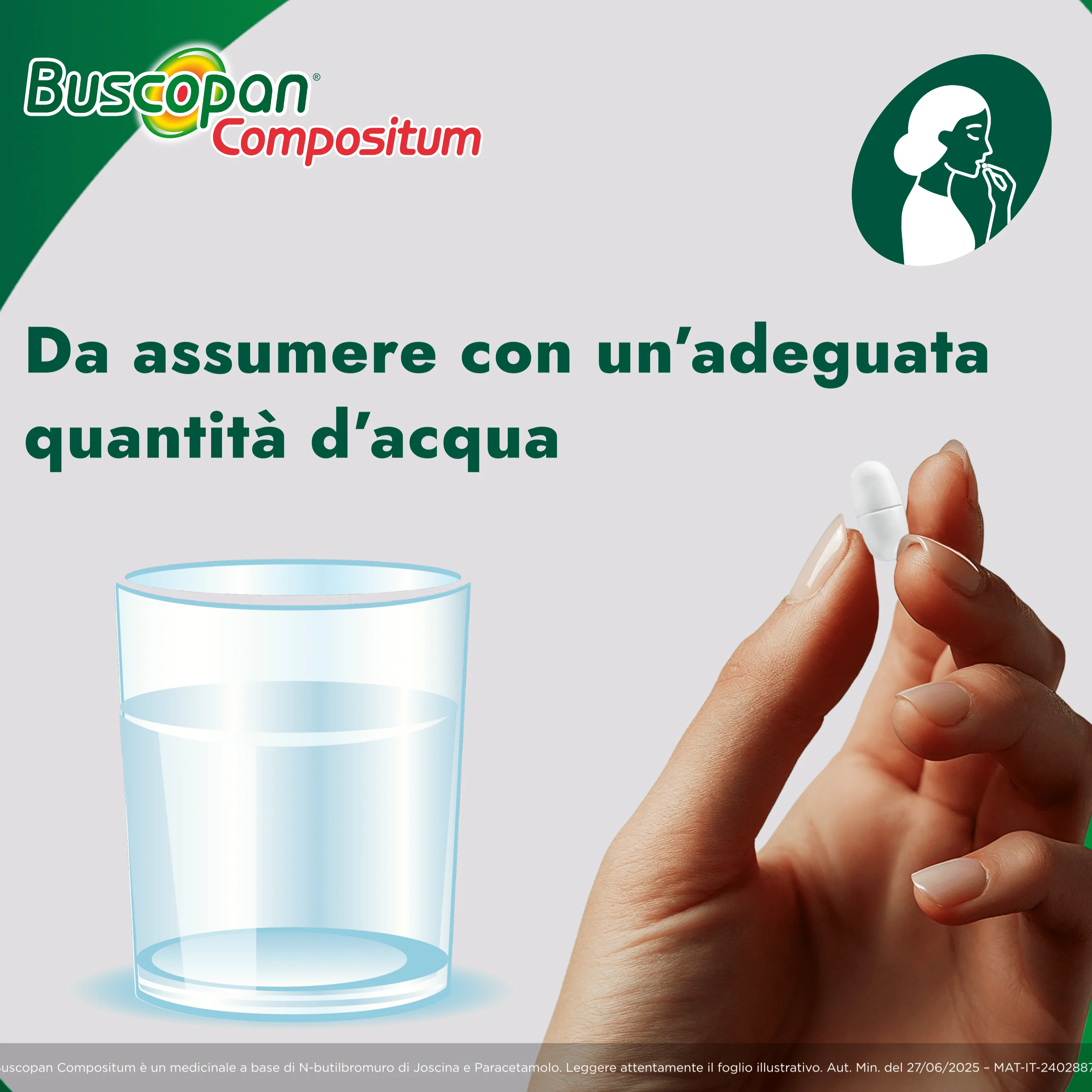 Buscopan Compositum 10 + 500 mg 20 Compresse Rivestite Affezioni del Tratto Gastrointestinale