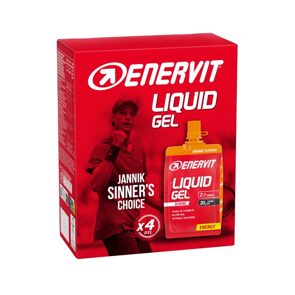 Enervit Sport Liquid Gel Orange 4 Pezzi da 60 ml Energizzante