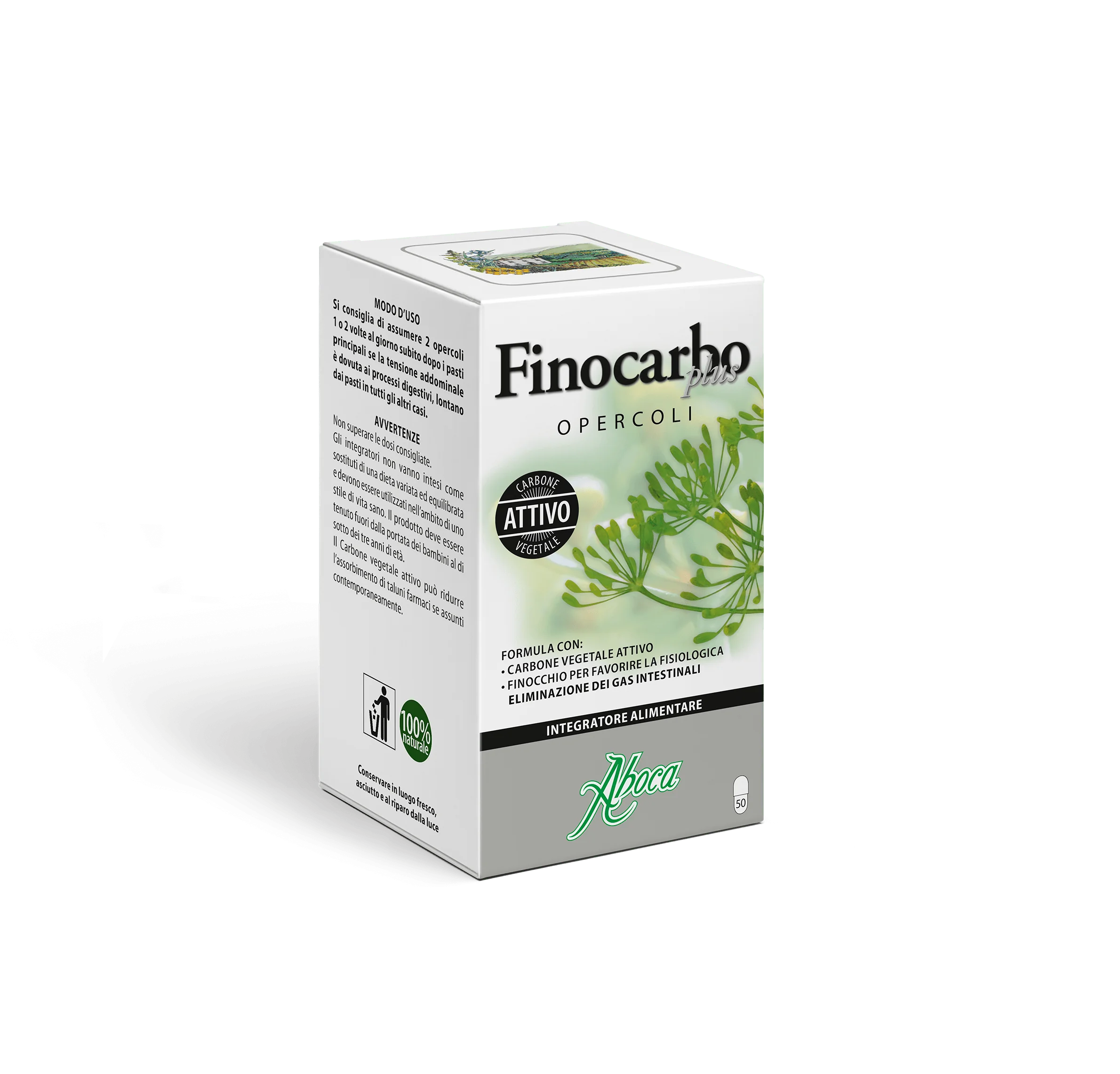 Finocarbo Plus 50 Opercoli Gonfiore Addominale