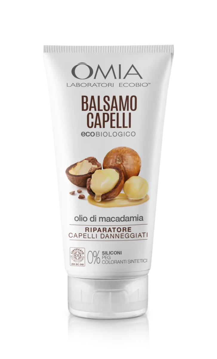 Omia Balsamo Macadamia Ecobio 180 ml Capelli Danneggiati