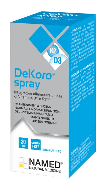 Named Dekoro Spray 20 ml - Integratore a base di Vitamine D e K2