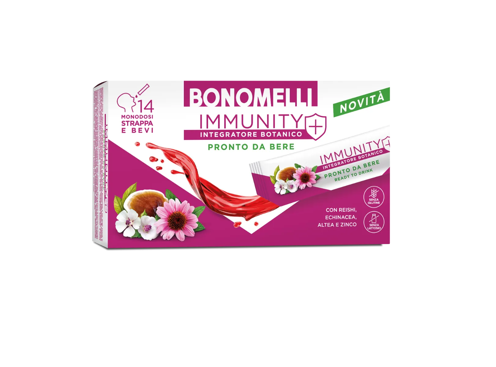 Integratore Botanico Bonomelli Immunity - 14 Stick  - Con Buono Sconto Da 1€