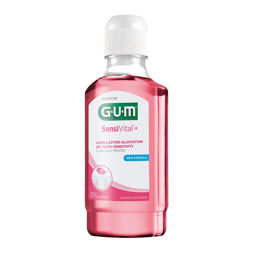 Gum SensiVital+ Collutorio 300 ml Trattamento Denti Sensibili