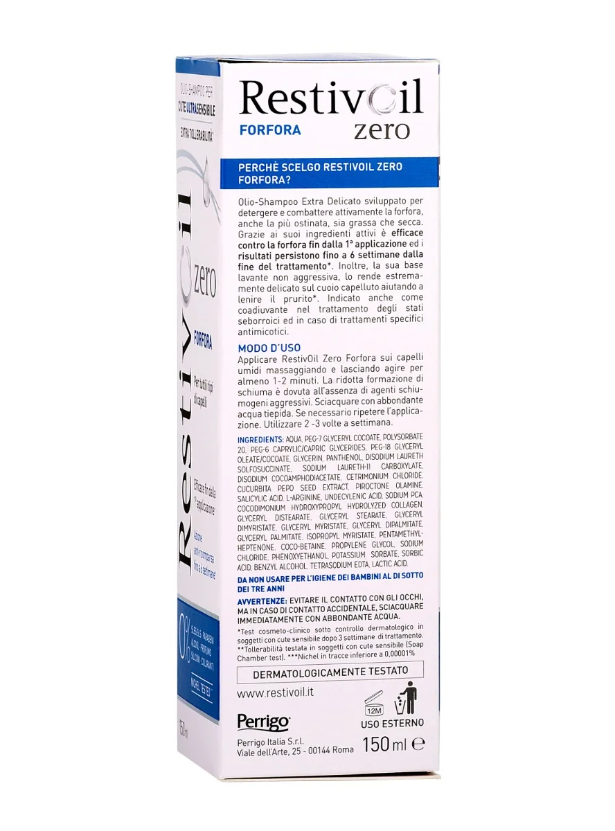 Restivoil Zero Forfora 150 ml Shampoo per la Forfora