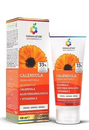 Crema Eudermica - Calendula 100 Ml Con estratti naturali per pelli sensibili e delicate