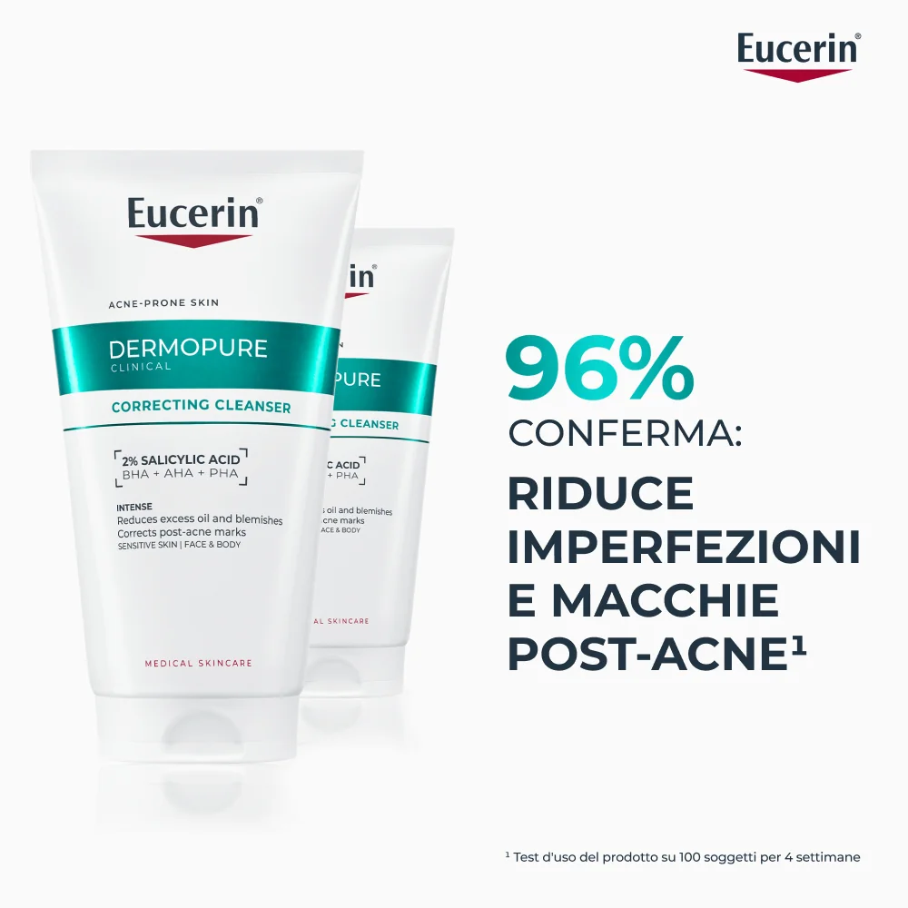 Dermopure Clinical Detergente Tripla Azione 150 ml Pelle Grassa a Tendenza Acneica