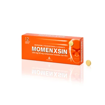 Momenxsin 200mg Ibuprofene + 30mg 12 Compresse Pseudofedrina Cloridrato