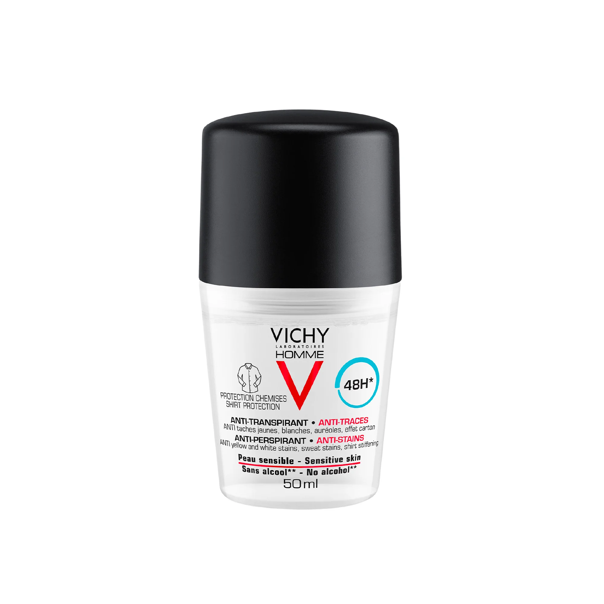 Vichy Homme Deodorante Anti Macchie 50 Ml Protezione duratura
