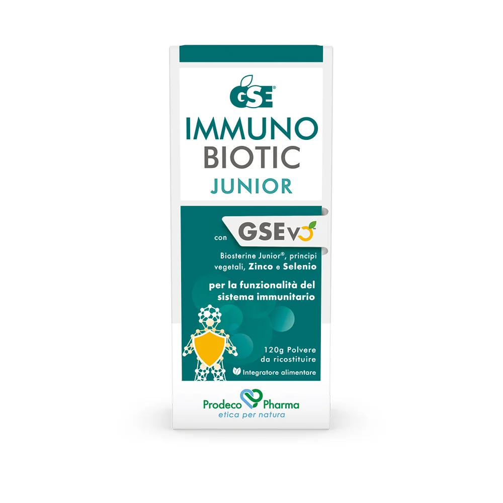 Gse Immunobiotic Junior Polvere 120 Gr favorisce l’equilibrio fisiologico