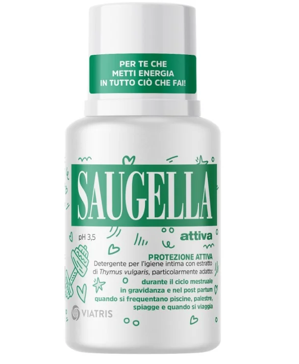 Saugella Attiva Ph 3,5 Protezione Attiva Detergente Igiene Intima 100 ml Antimicrobico
