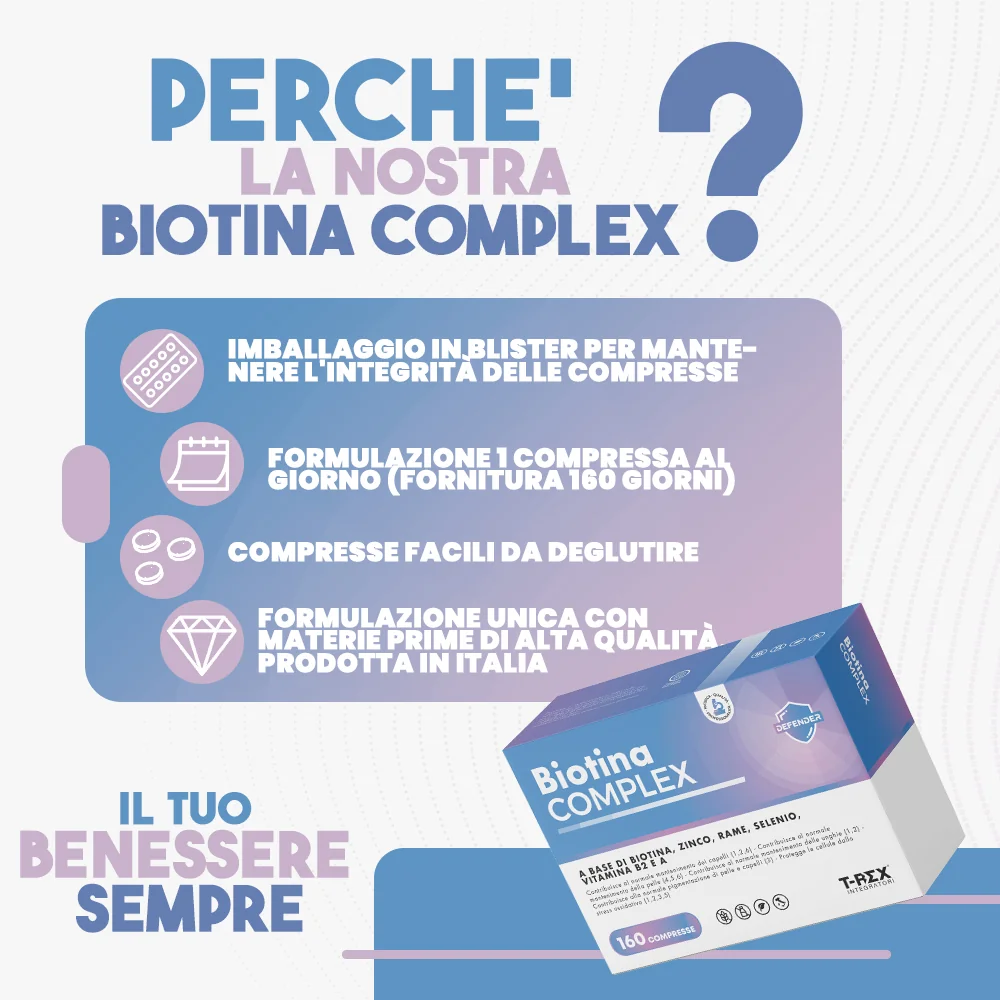 T-Rex Biotina Complex 160Cpr Con Vitamina B2