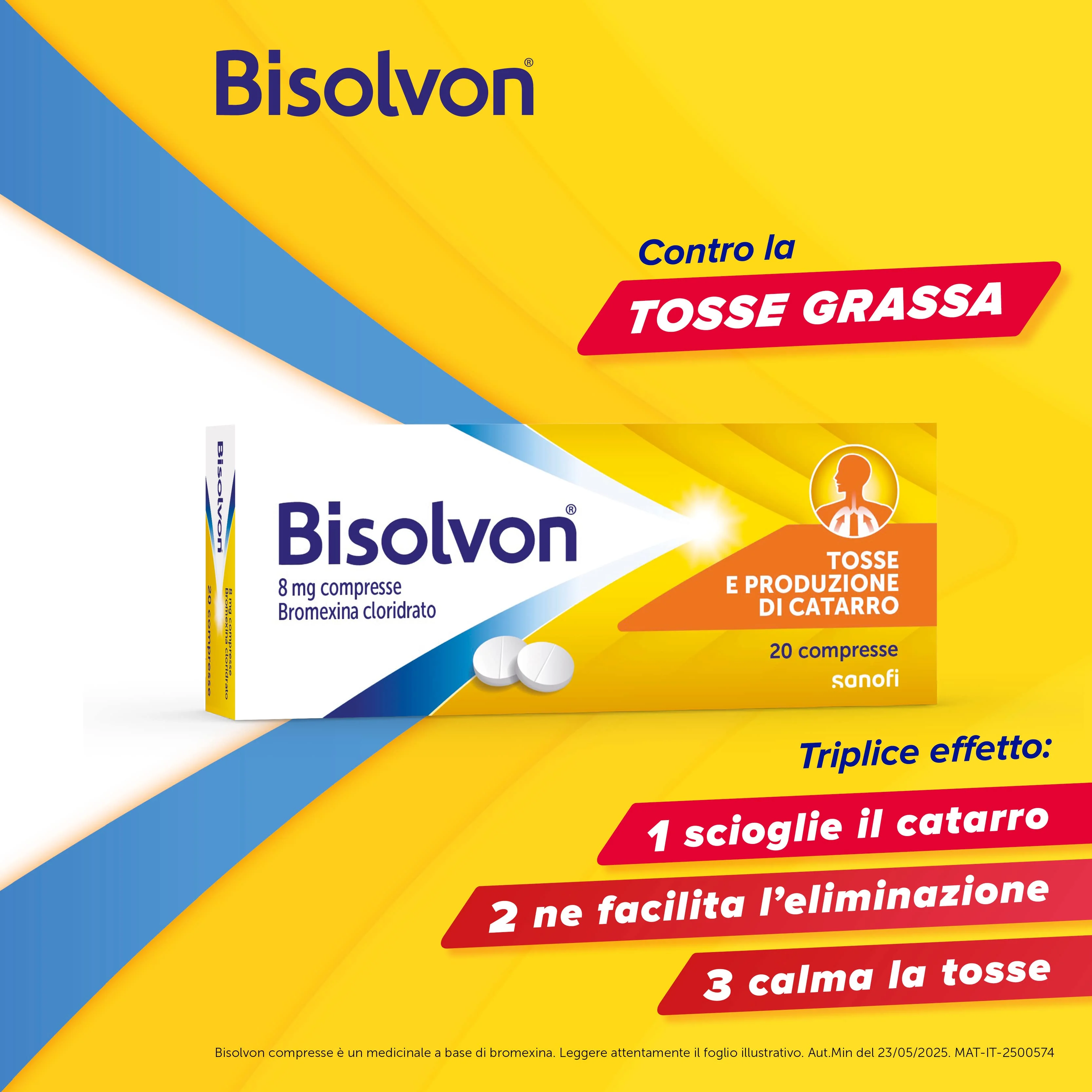 Bisolvon 8 mg Bromexina Cloridrato 20 Compresse Mucolitico