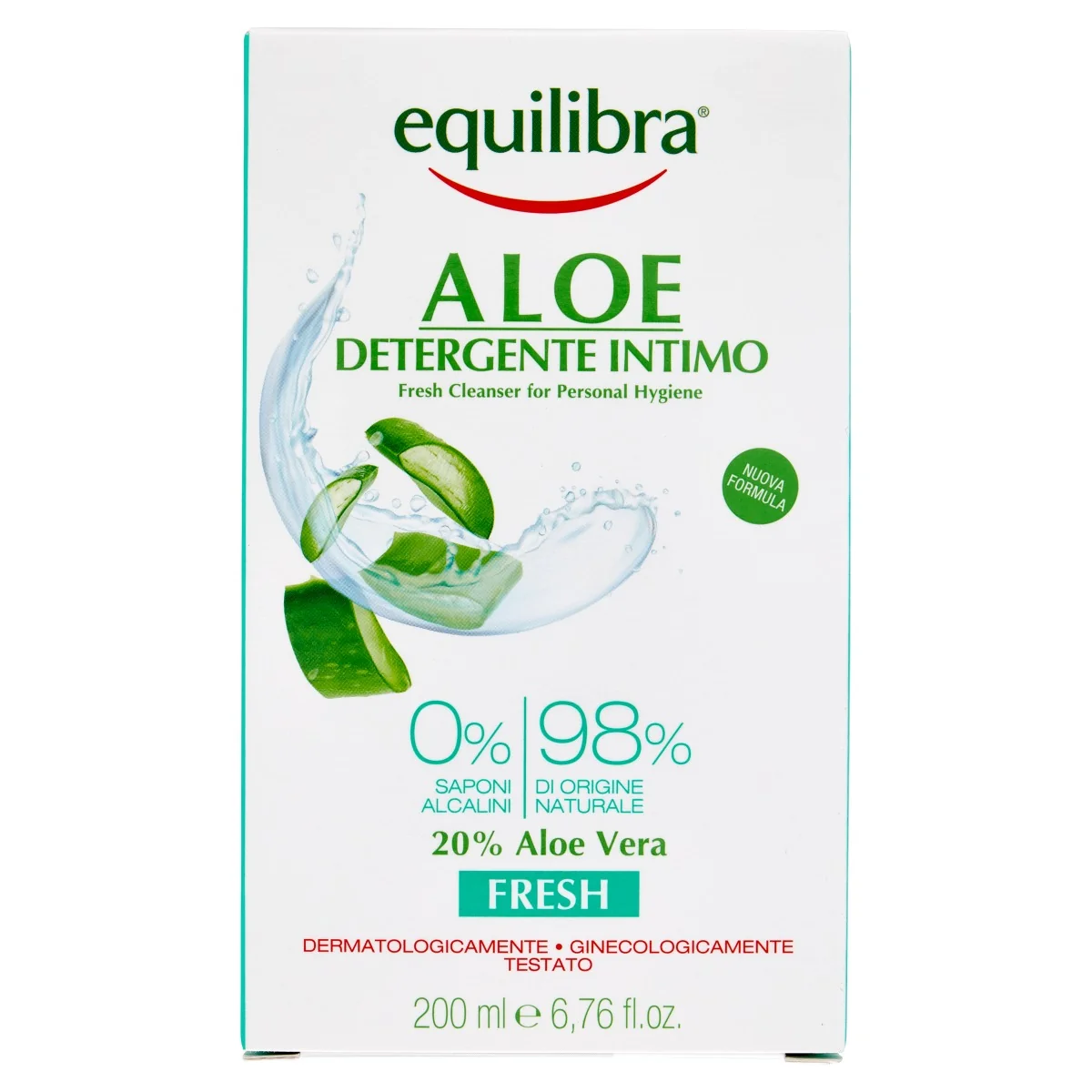 Equilibra Aloe Detergente Intimo Fresh 200 Ml Contrasta Impurità
