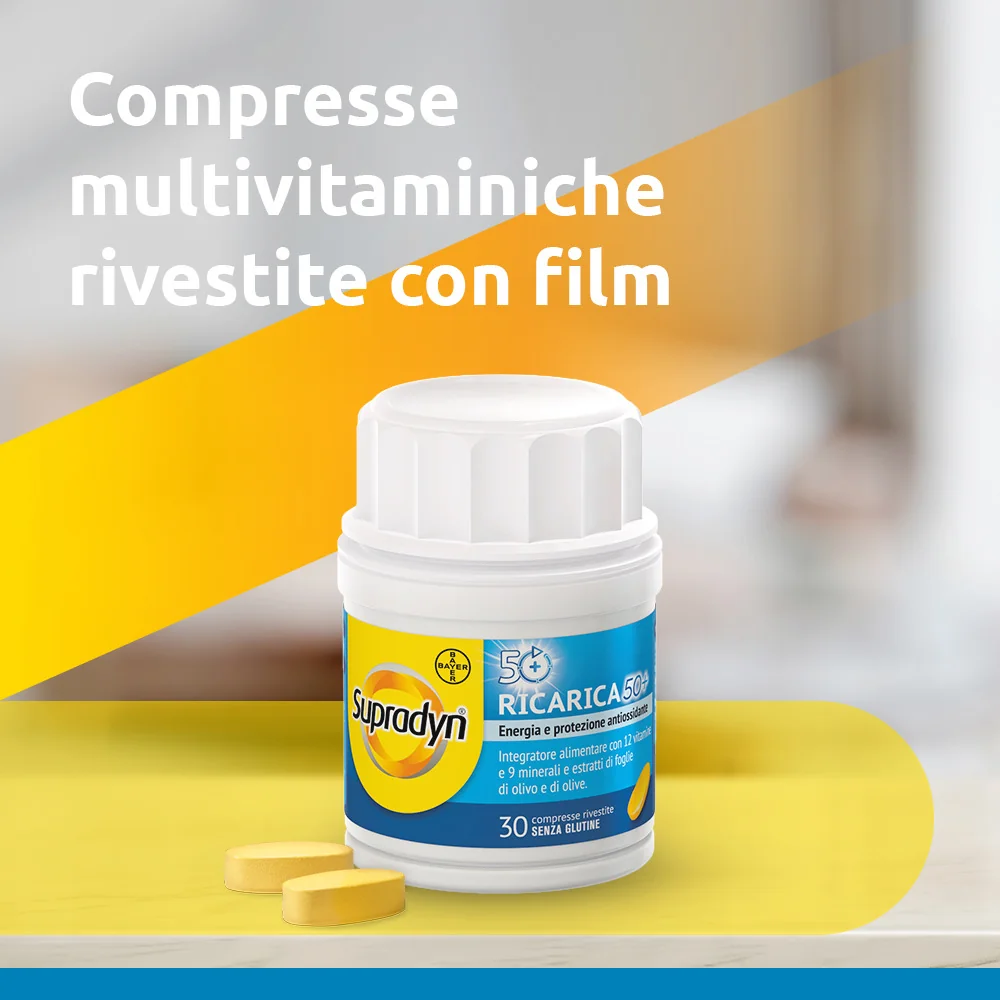 Supradyn Ricarica 50+ Integratore 30 Compresse Vitamine e Minerali