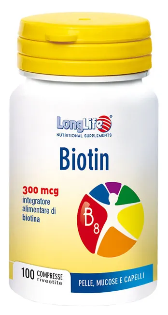 Longlife Biotin 300 mcg 100 compresse