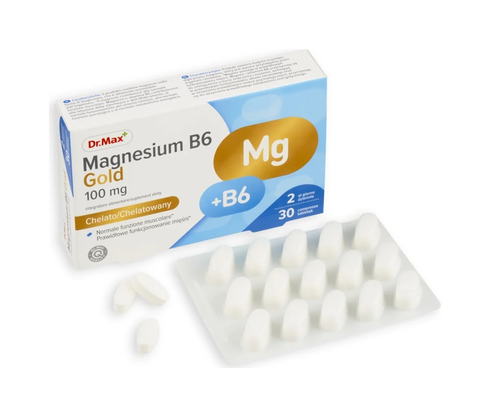Dr. Max Magnesio B6 Gold 30 Compresse Contro Stanchezza Fisica e Mentale