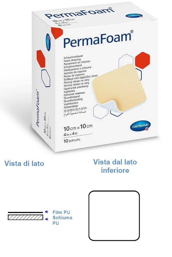 Permafoam C Medic Pur10X10 10 Pezzi