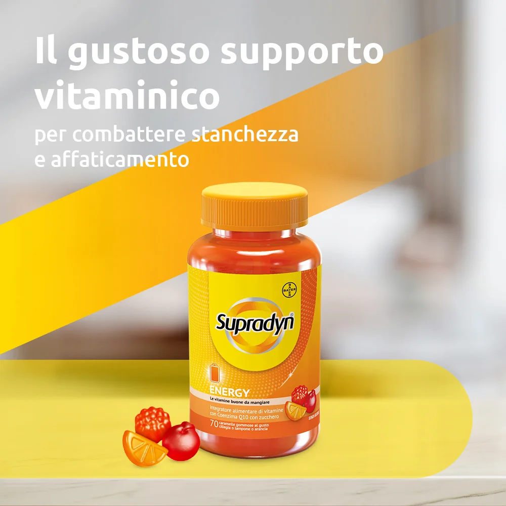 Supradyn Energy Integratore 70 Caramelle Gommose Multivitaminico
