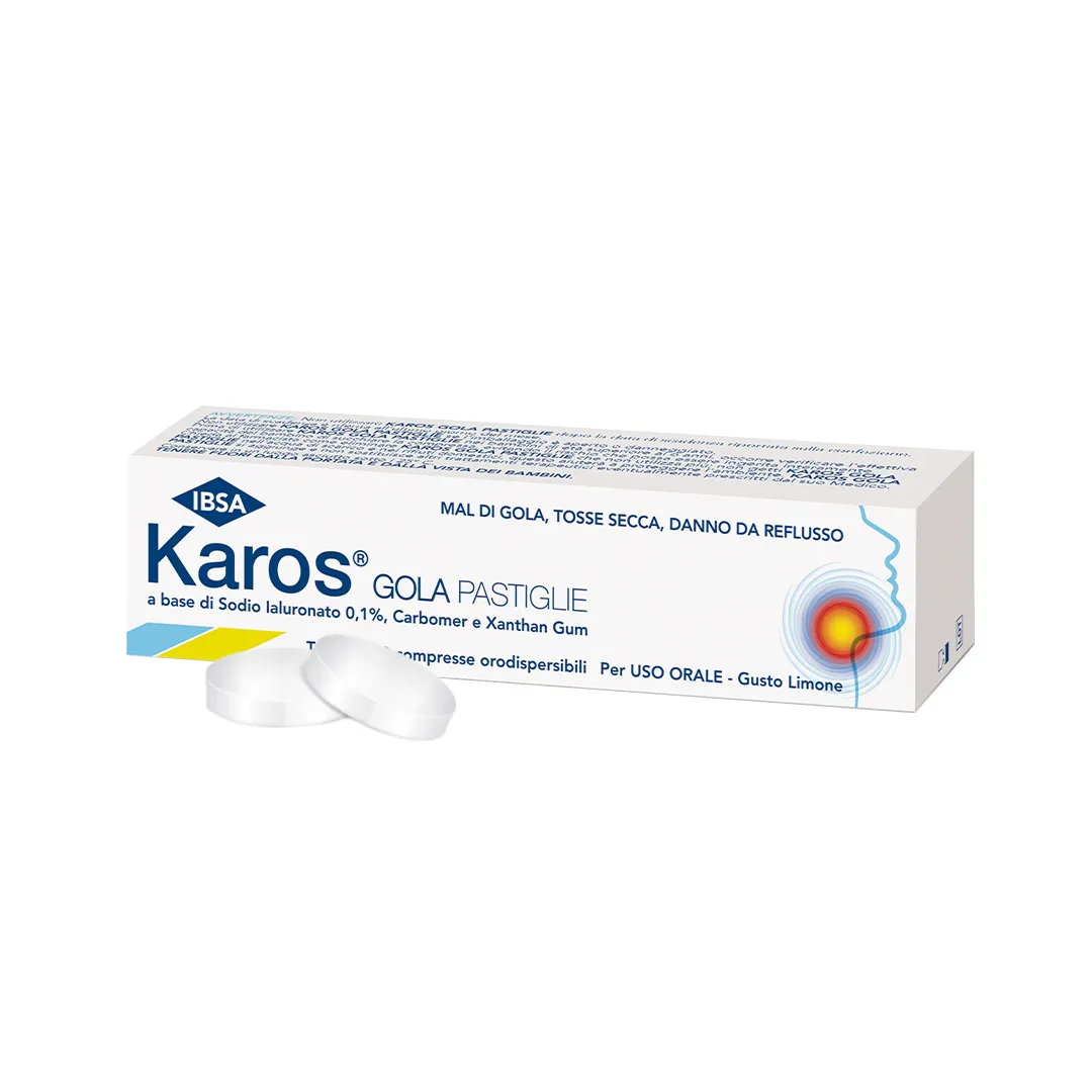 Karos Gola 20 Pastiglie Integratore per la Mucosa Orale