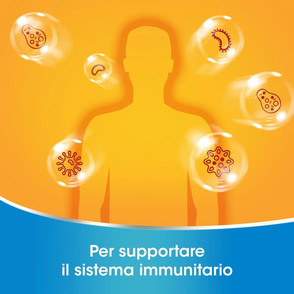 Redoxon Doppia Azione Gusto Arancia e Mandarino 15 Compresse Effervescenti Integratore di Vitamina C e Zinco
