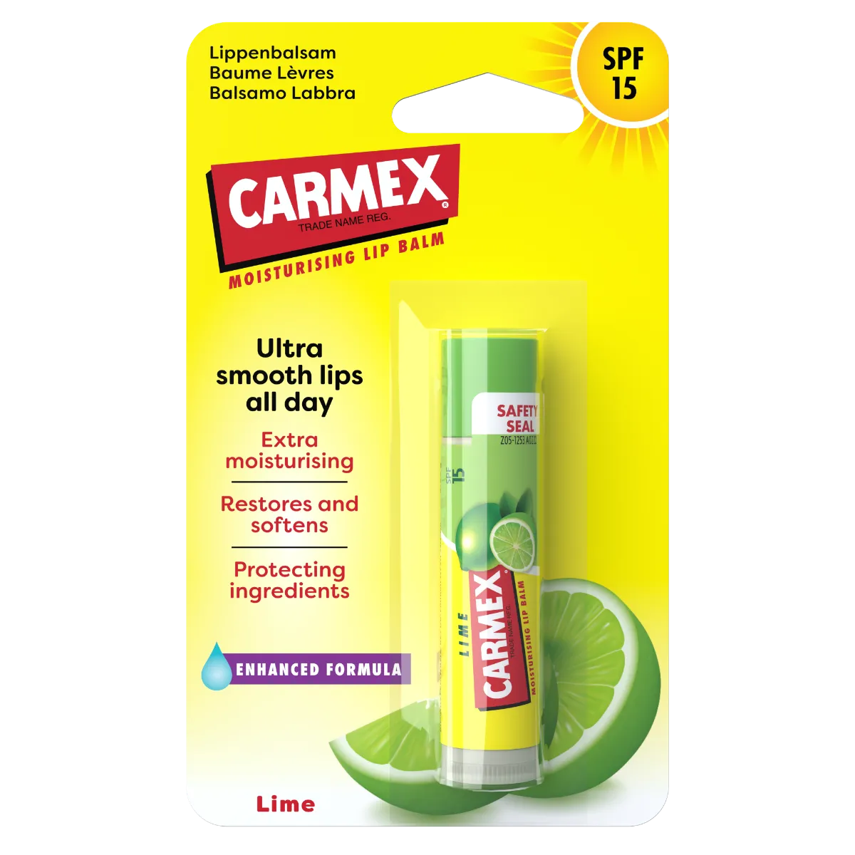 Carmex Balsamo Labbra Lime 4,25 g Idratante e Protettiva