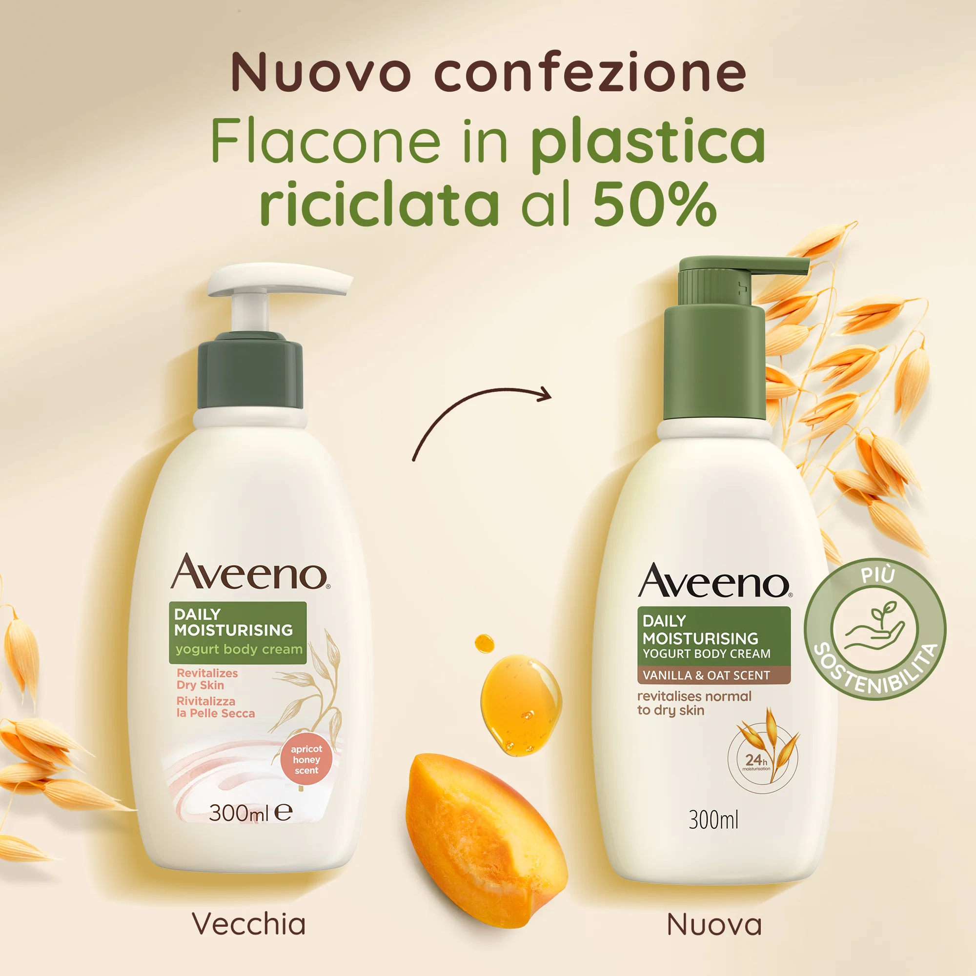 Aveeno Crema Crp Yog Al&M300 Ml Pelle Secca