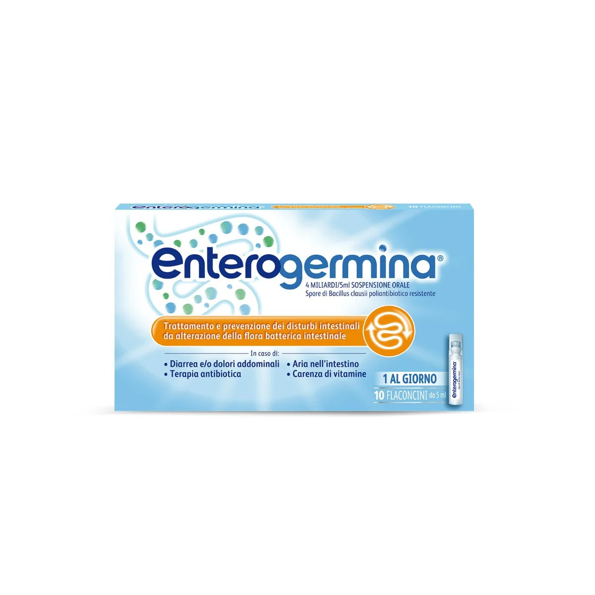 Enterogermina 4 Miliardi/5 ml 10 Flaconcini Fermenti Lattici