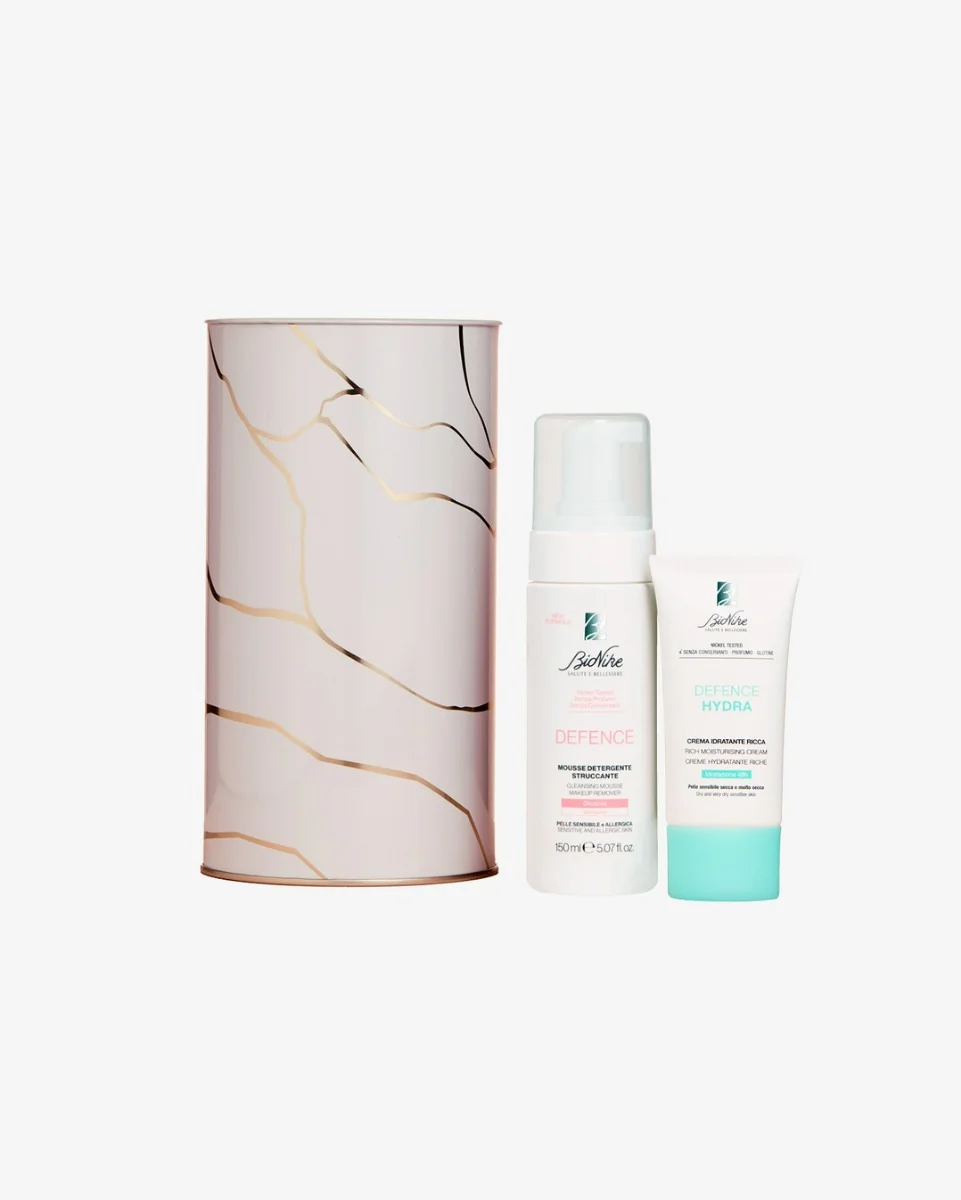 Bionike Beauty Essentials Kit Natale 2025 Crema Idratante Ricca 50 ml + Mousse Detergente 150 ml