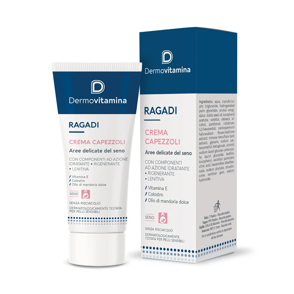 Dermovitamina Ragadi Seno Trattamento Emolliente 30 ml Crema Gel Protettiva