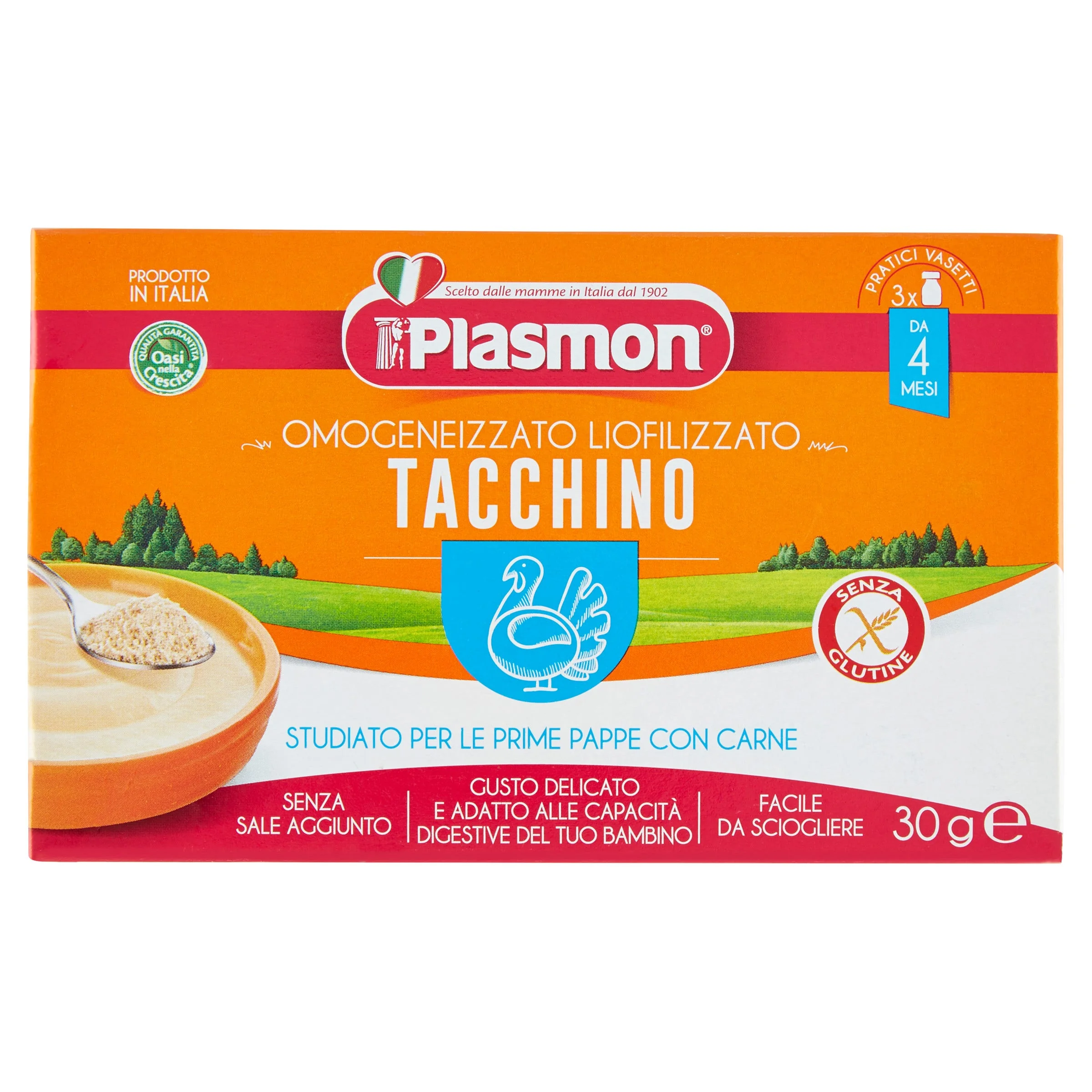 Plasmon Liofilizzato Tacchino 10 gx3Pezzi Ofs Alimento per Infanzia