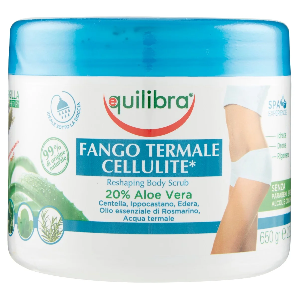 Equilibra Fango Termale Cellulite 650 g 20% Aloe Vera