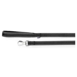 Guinzaglio Reflex Con Maniglia In Neoprene Nero 25 X 1200 mm