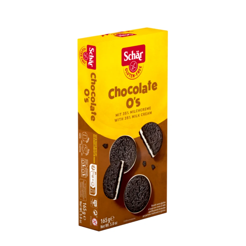 Schar Chocolate O'S Biscotti 165 g alimenti senza glutine