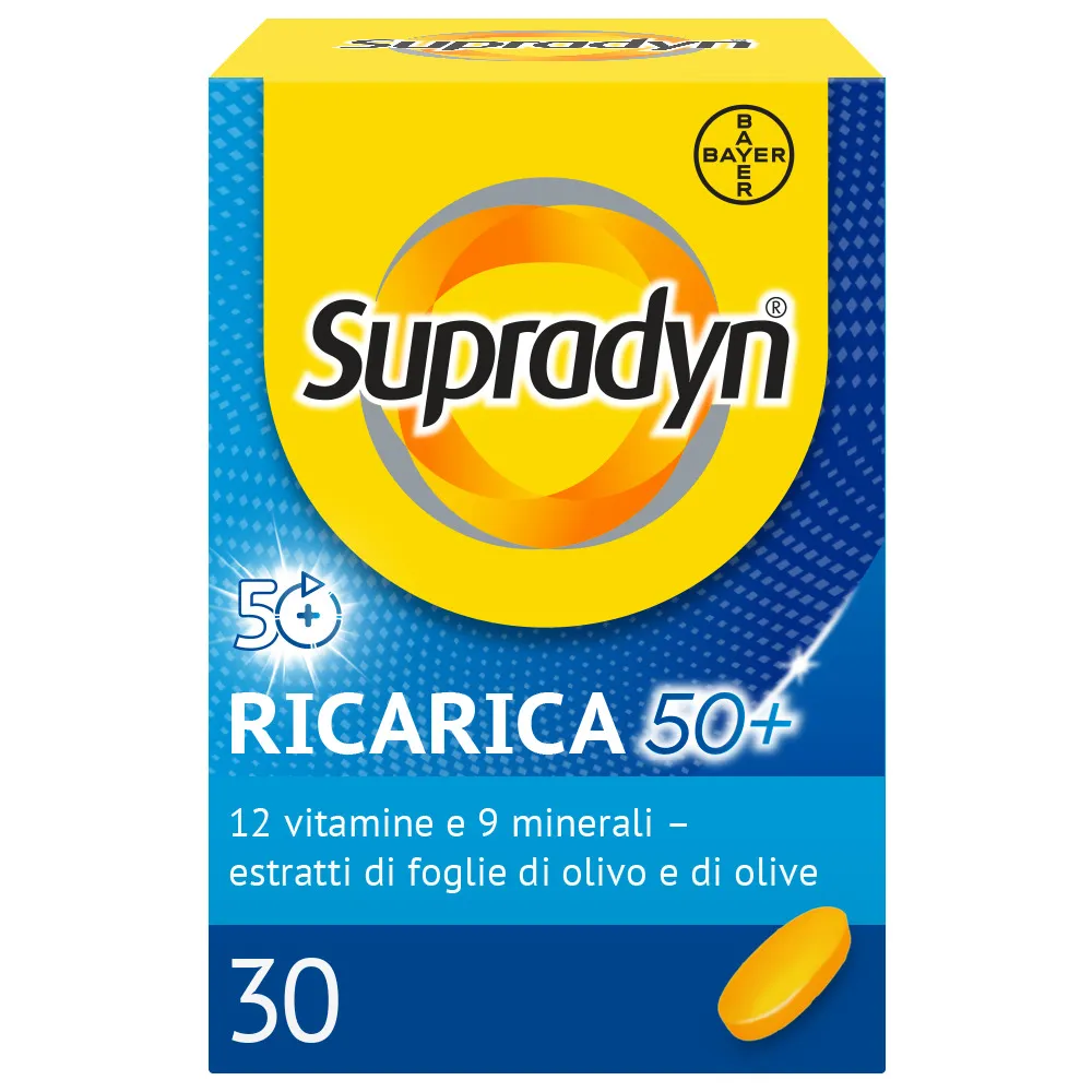 Supradyn Ricarica 50+ Integratore 30 Compresse Vitamine e Minerali