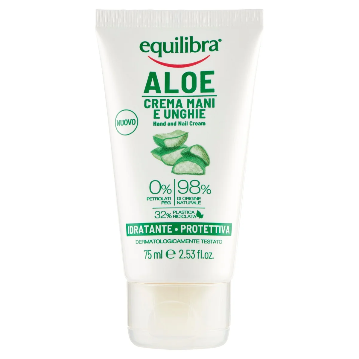Equilibra Aloe Crema Mani Unghie 75 ml Idratante Protettiva