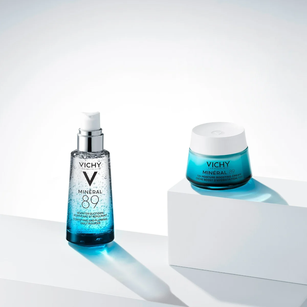 Vichy Mineral 89 Booster 75 ml Fortificante e Rimpolpante Viso con Acido Ialuronico