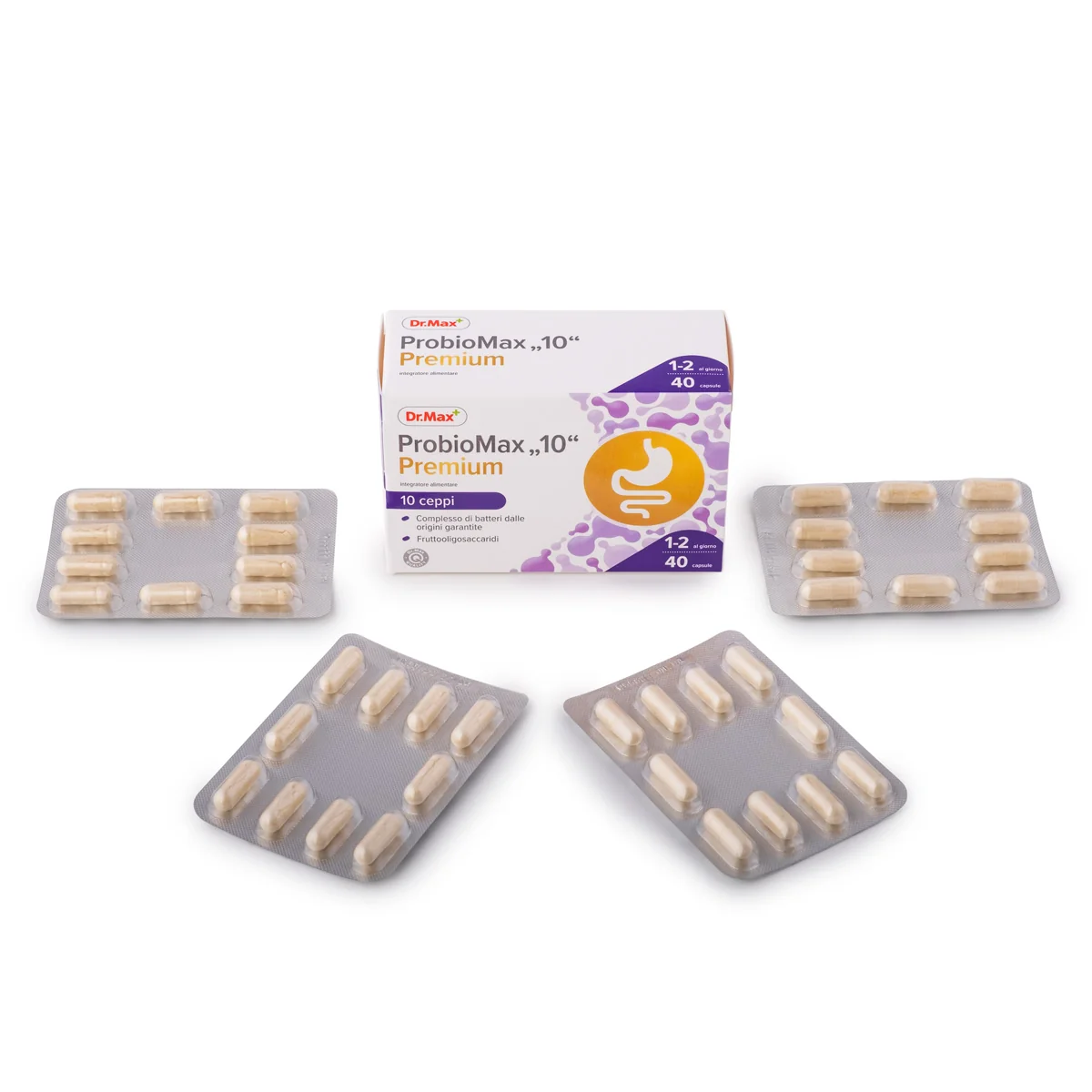 Dr. Max ProbioMax 10 Premium 40 Capsule Fermenti Lattici