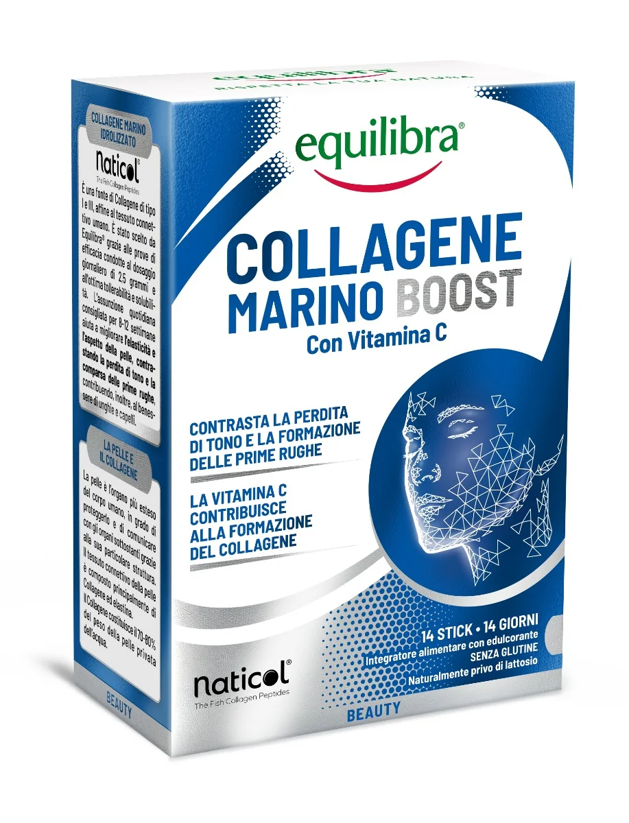 Collagene Marino 14 Stick Integratore per Pelle, Capelli e Unghie