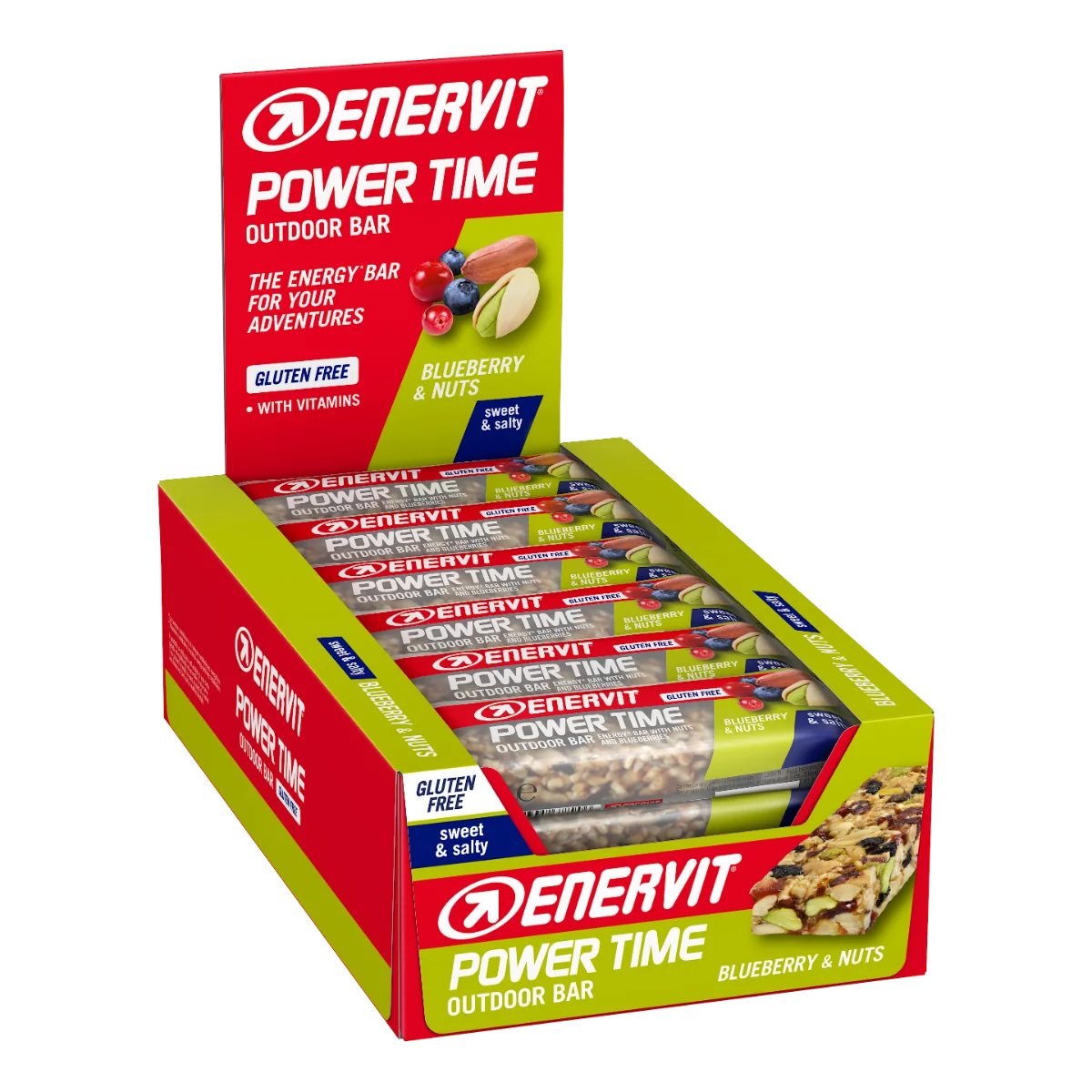 Enervit Power Time Arachidi Mirtilli Barretta Energetica 30 g Ricarica Energetica