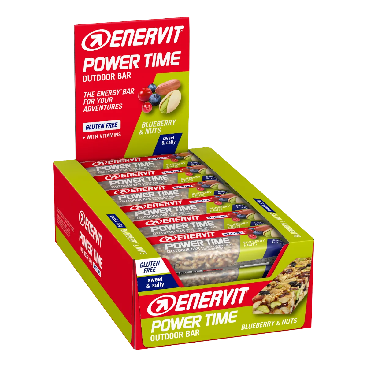 Enervit Power Time Arachidi Mirtilli Barretta Energetica 30 g Ricarica Energetica