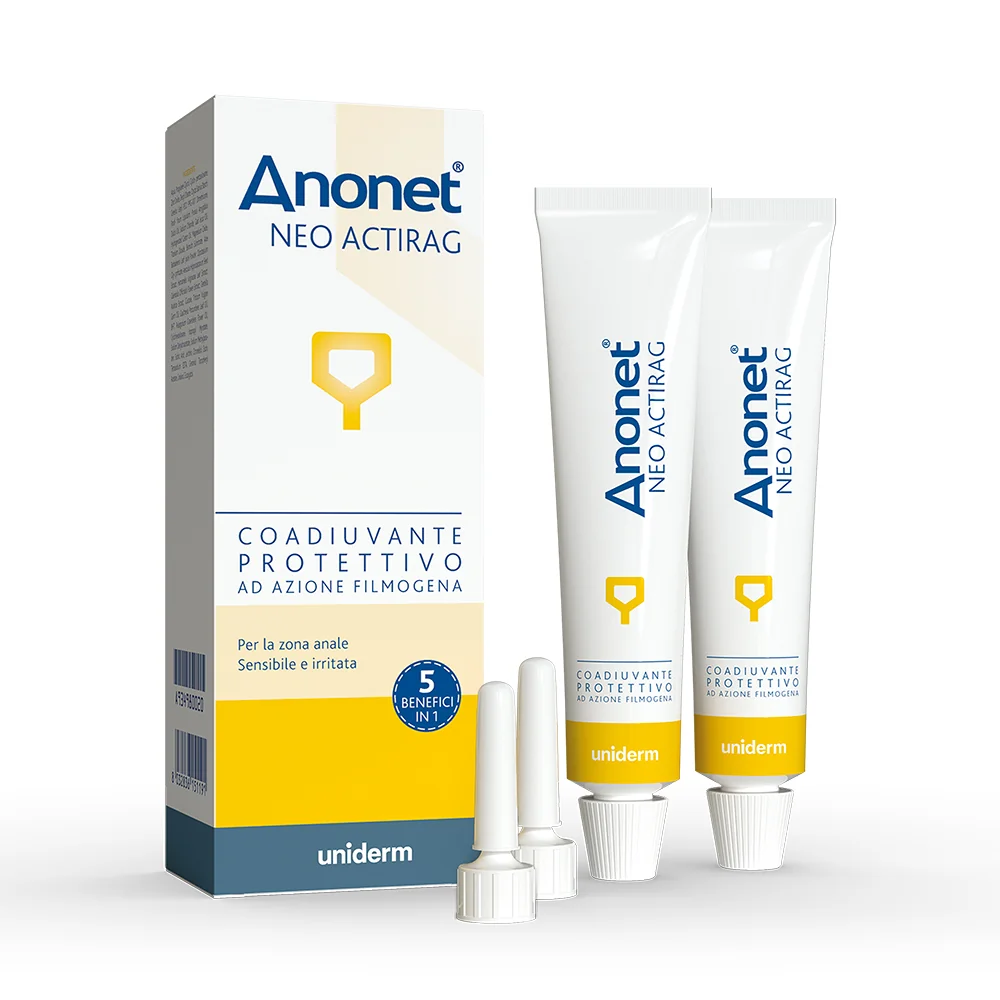 Anonet Neo Actirag 30 g + 30 g Crema per Emorroidi e Ragadi con Applicatore