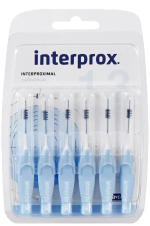 Interprox Cylindrical 6 Scovolini Cilindrici Azzurri 