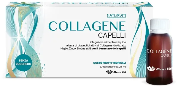 Naturviti Collagene Capelli Integratore Benessere Capelli 10 Flaconcini