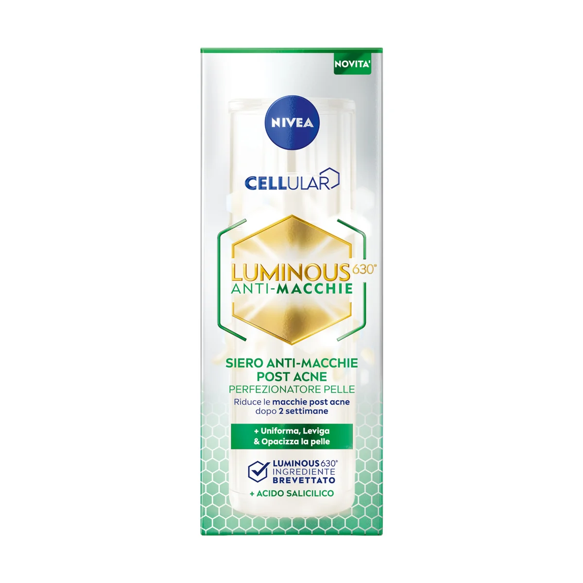 Nivea Luminous 630 Siero 3In1 Anti Macchie Acne 30 ml Pelle mista e grassa a tendenza acneica