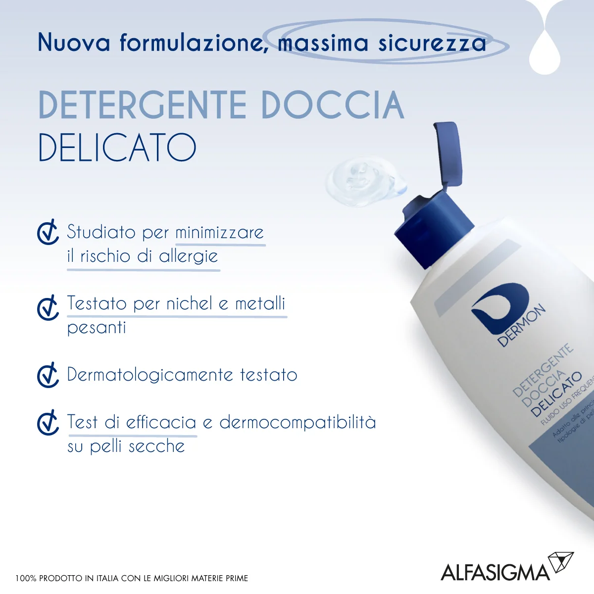 Dermon Detergente Doccia Delicato 400 ml Uso Frequente