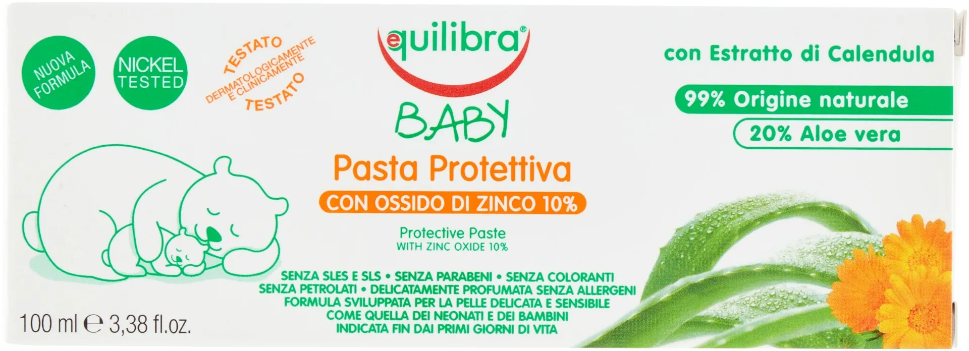 Equilibra Pasta Lenitiva All'Acqua Baby Delicatamente Profumata