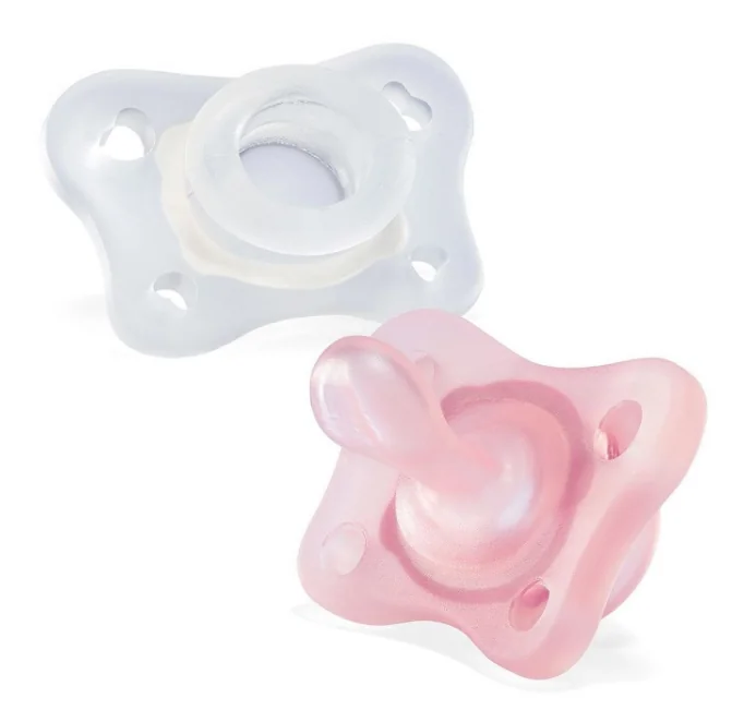 Chicco Gommottino Physioforma Girl In Silicone Per Neonati 0-2 Mesi 2 Pezzi