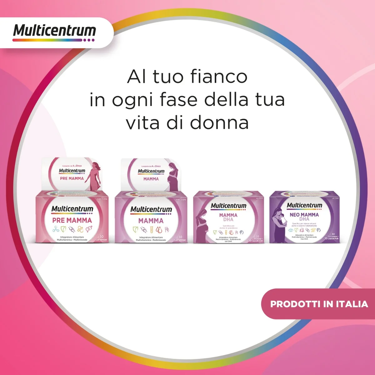 Multicentrum Pre Mamma 30 Compresse Vitamine per Gravidanza