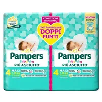 Pampers Baby Dry Pannolino Duo Downcount Maxi 34 Pezzi